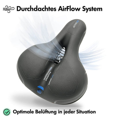 Fahrradsattel ergonomisch mit Memory-Schaum und Gel-Polsterung