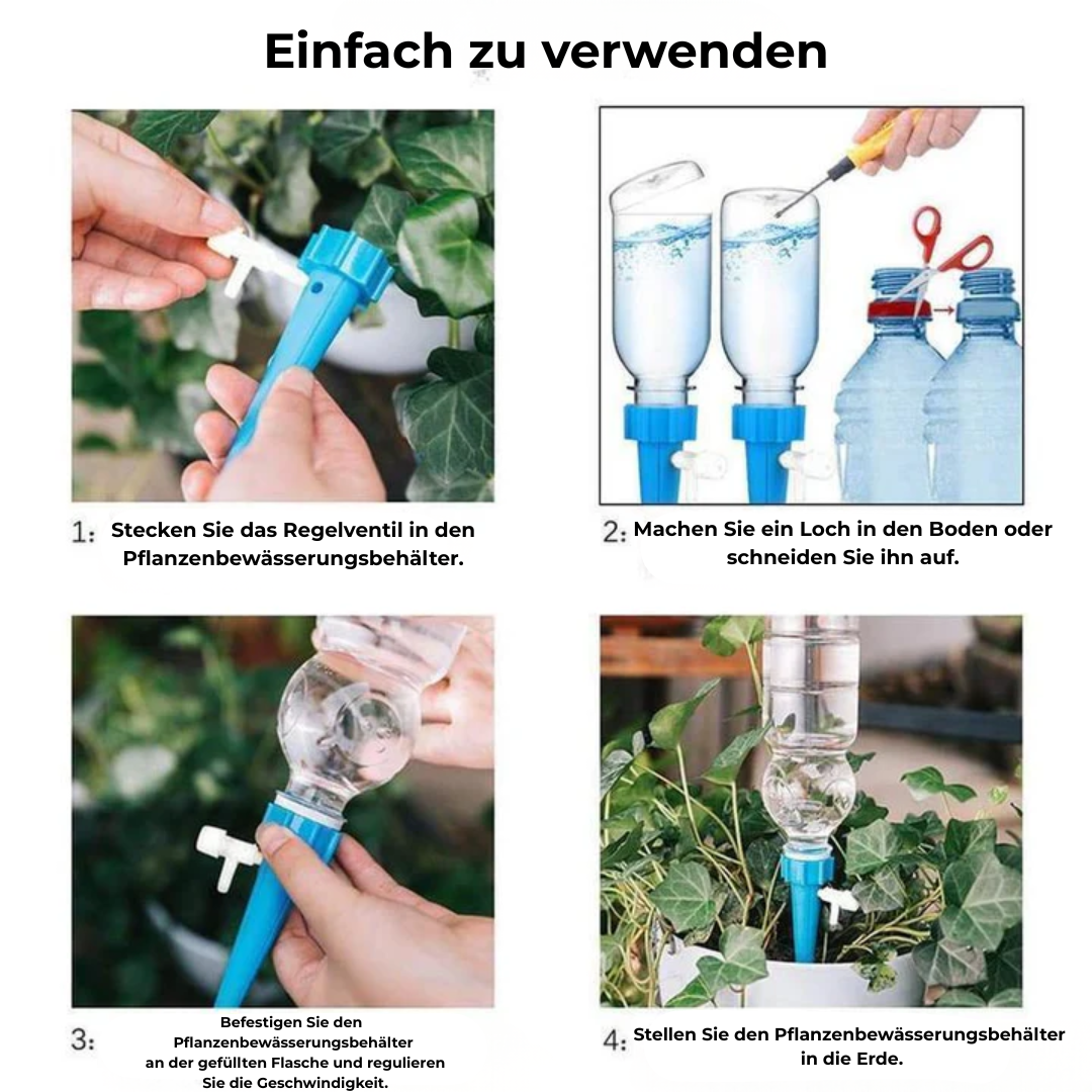 10+10 GRATIS | AutoWater™ | Automatische Bewässerungsstifte