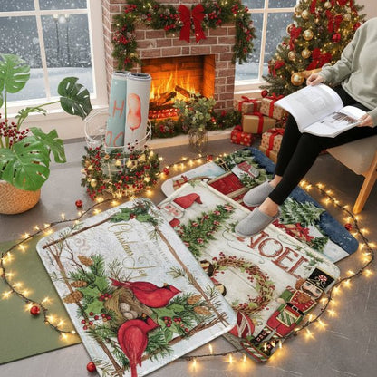 Weihnachts-Fußmatte rutschfest – festlich & schmutzabweisend