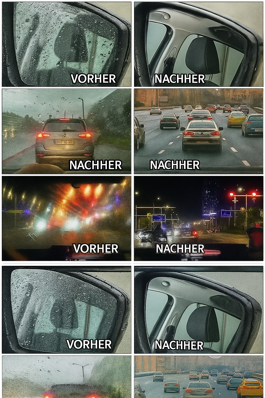 ClearView™ - Regenabwehr & Glasversiegelung