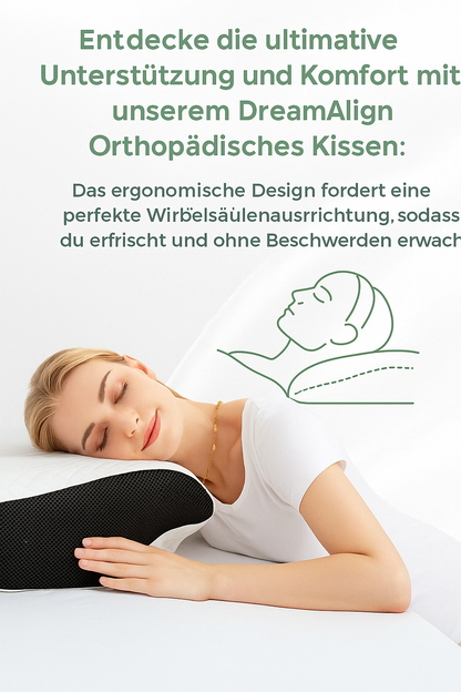 DreamAlign™ | Ergonomisches Orthopädisches Nackenkissen – Für perfekten Schlaf & schmerzfreie Nächte