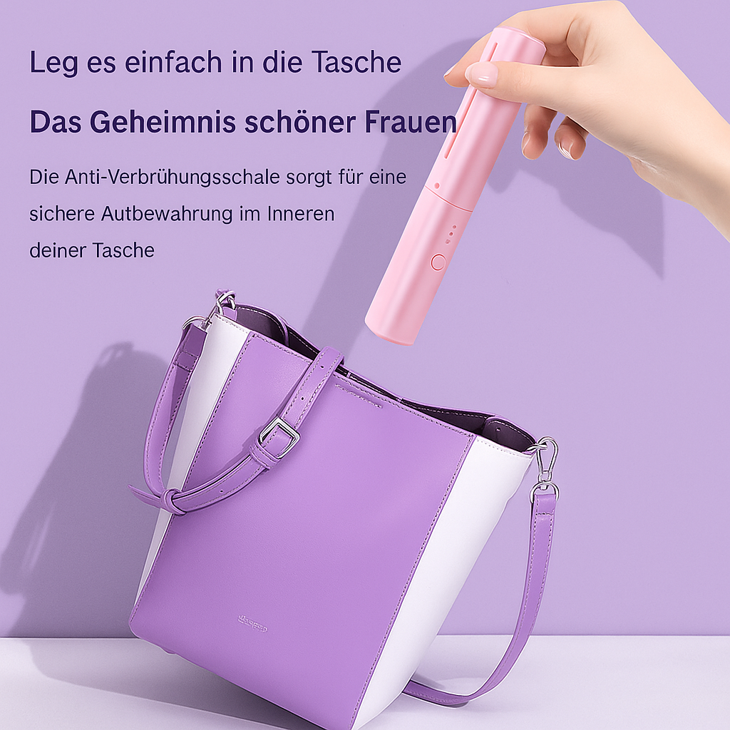 HeatComb™ | Kabellose 2-in-1 Glätt- & Lockenbürste