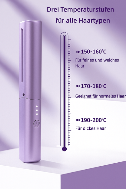 HeatComb™ | Kabellose 2-in-1 Glätt- & Lockenbürste