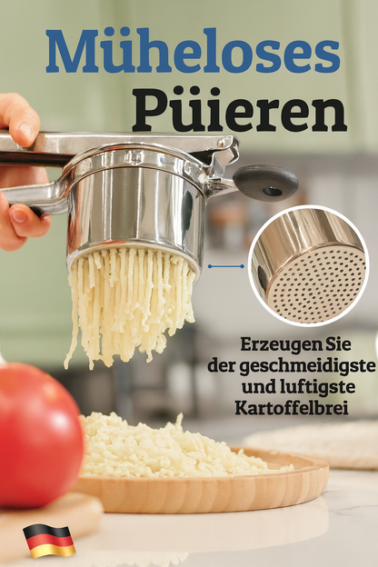 50% RABATT | HeavyPress™ – Profi Kartoffelpresse aus Edelstahl für Perfekt Cremiges Püree