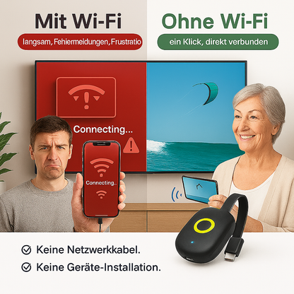 50% RABATT | StreamLink™ - Übertrage alles direkt auf den großen Bildschirm – ganz ohne WLAN