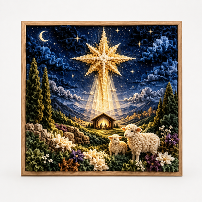 3D Stoff-Steckbild Bastelset ohne Nähen | Faithtuck