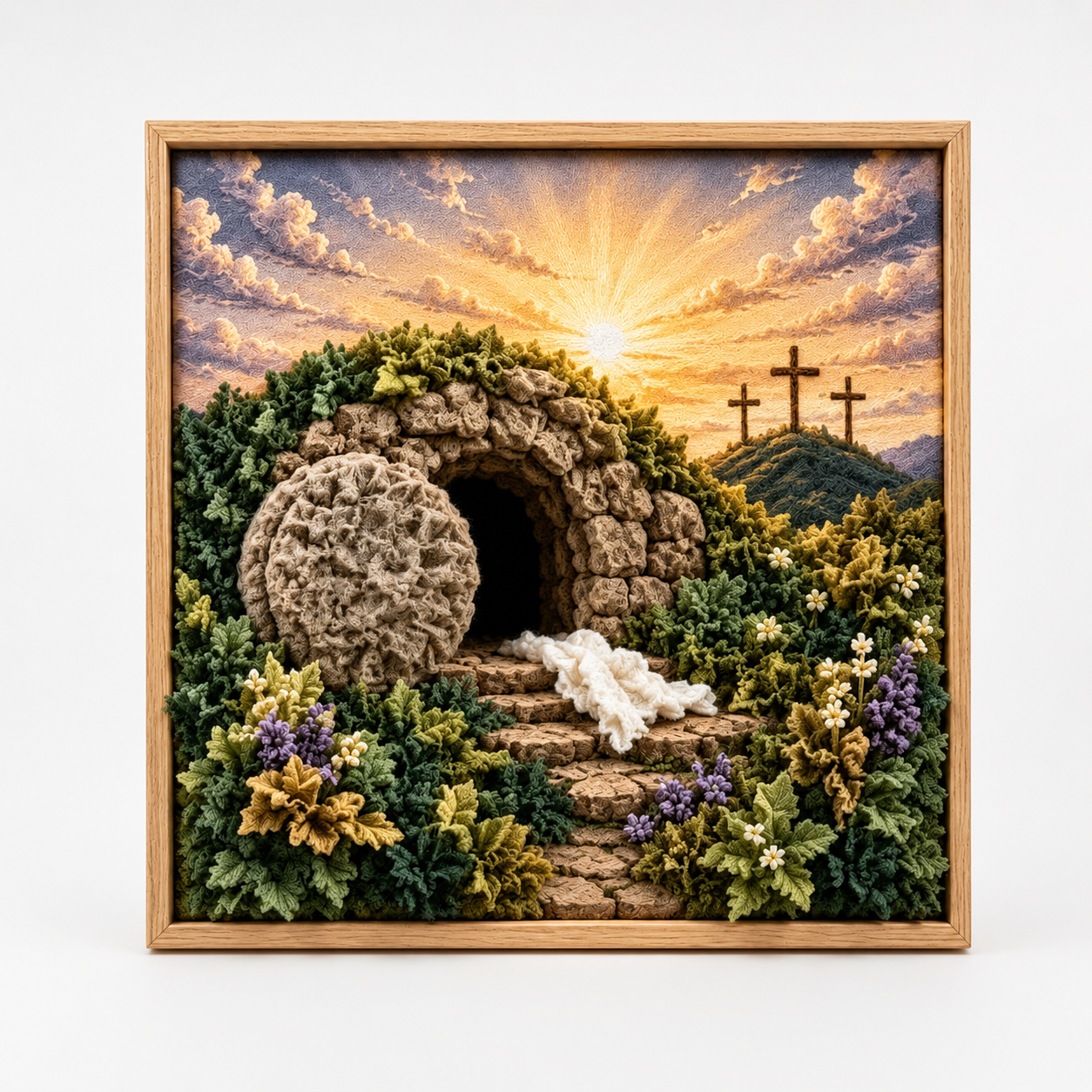 3D Stoff-Steckbild Bastelset ohne Nähen | Faithtuck