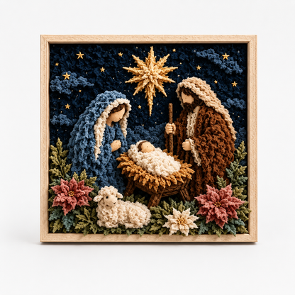 3D Stoff-Steckbild Bastelset ohne Nähen | Faithtuck