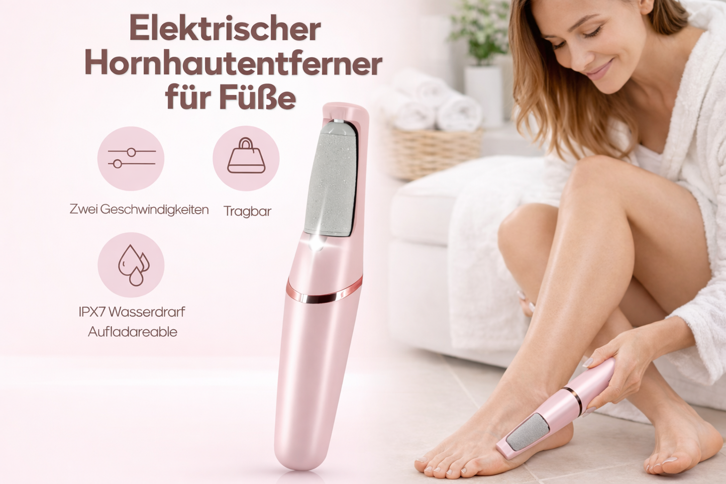 GlideDerm™ – Mühelose Hornhautentfernung für seidig glatte Füße | 50% RABATT