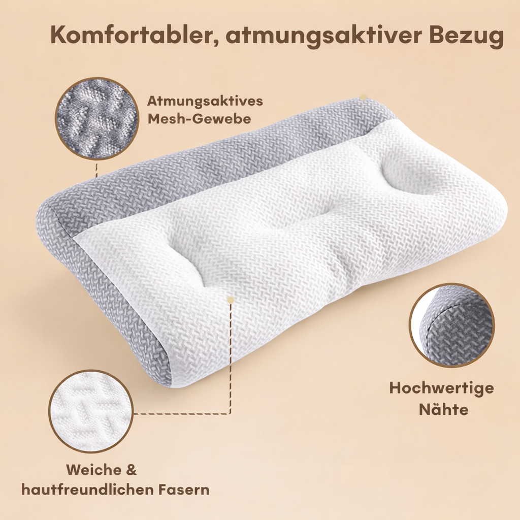 Schmerzfreies Schlafkissen für den Nacken | NeckFree™
