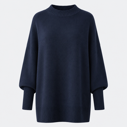 Oversized Pullover mit asymmetrischem Saum