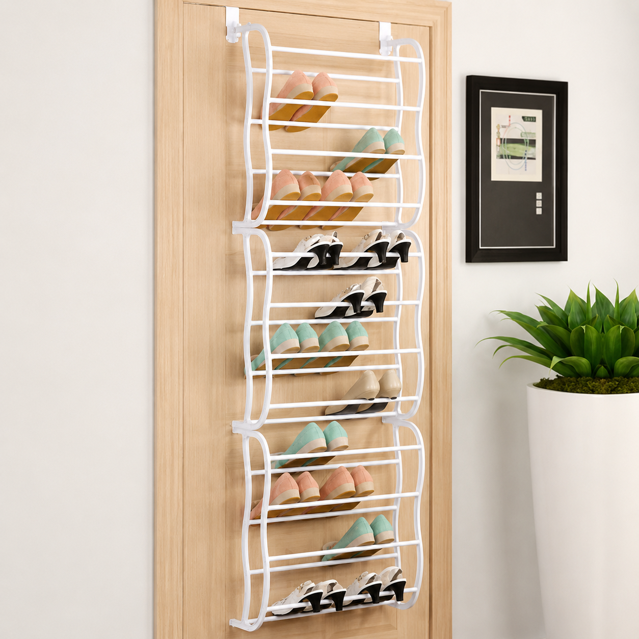 Über-Tür Schuhregal ohne Bohren | TidyDoor™
