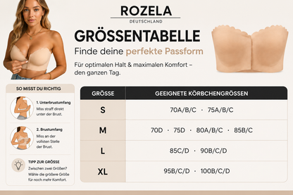 1+1 GRATIS | ClaspBra™ Trägerloser BH – Unsichtbarer Halt ohne Verrutschen