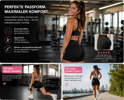 AuraShape™ | High-Waist Performance Shorts