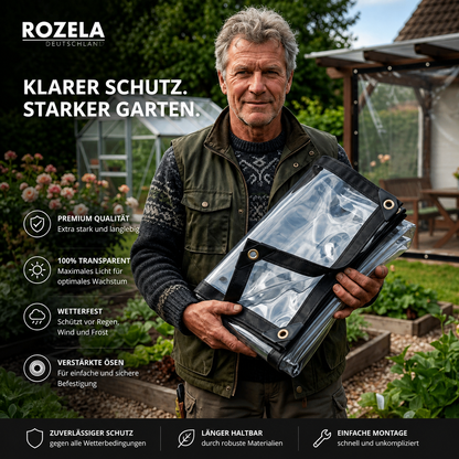 VitraGuard™ | Transparenter Wetterschutz für Garten, Möbel & Außenbereiche
