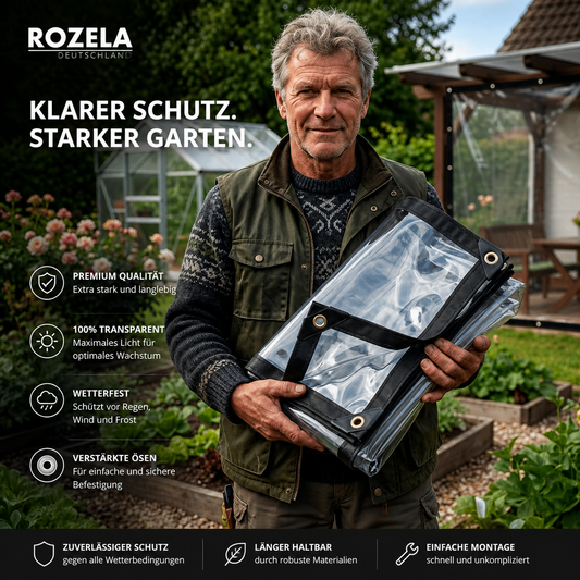 VitraGuard™ | Transparenter Wetterschutz für Garten, Möbel & Außenbereiche