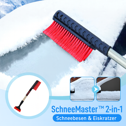 SnowMaster™ – 2-in-1 Schneebesen & Eiskratzer für Autos