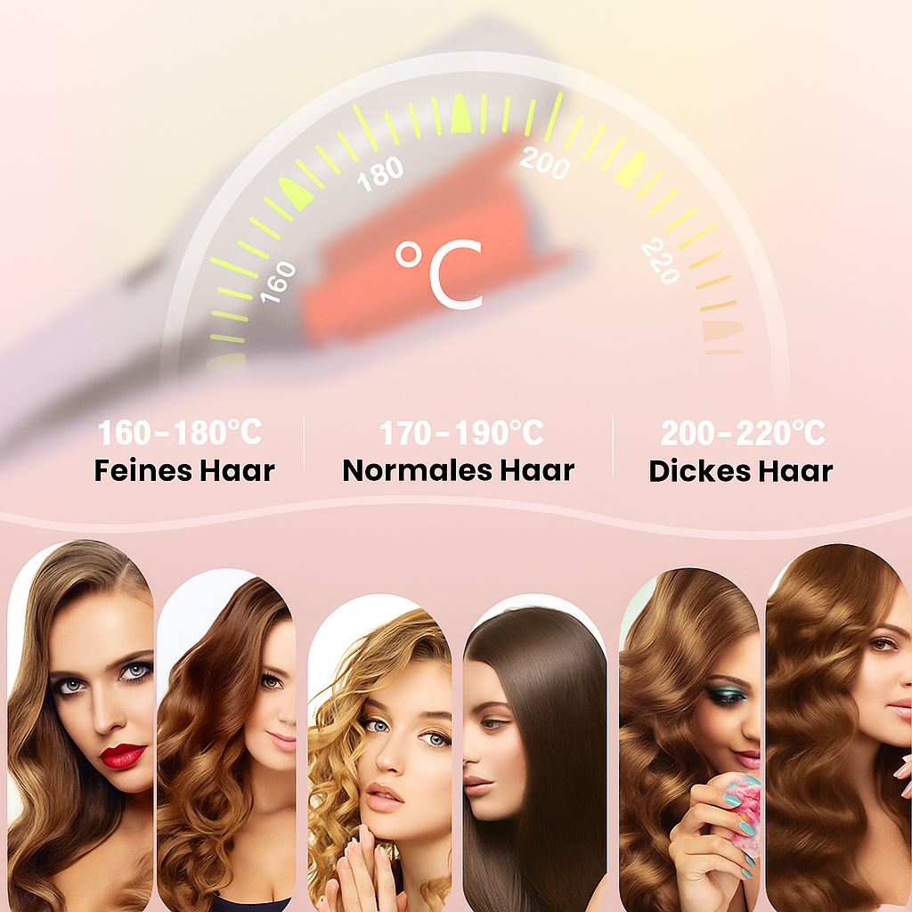 32mm Französischer V-Wave Lockenstyler – Traumhafte Wellen wie vom Friseur!