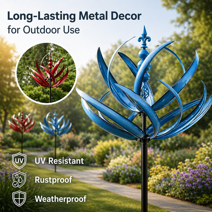 Windbloom™ | Lebendige Bewegung im Garten – dreht sich bei jedem Windhauch | Heute 50% Rabatt