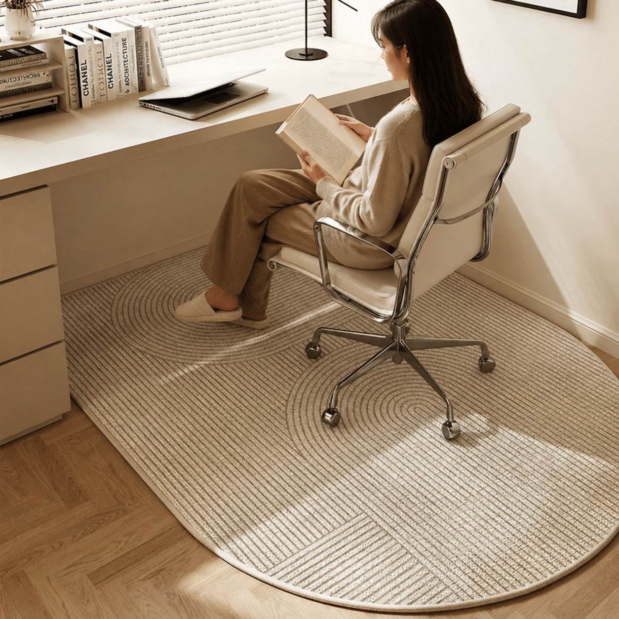 Bürostuhl Bodenmatte Schlingenfleece – Bodenschutz