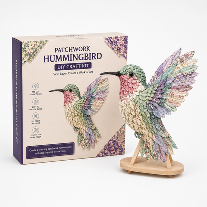 Wingmend | 3D Fabric Patchwork Hummingbird Craft Kit
