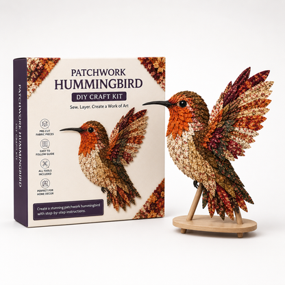 Wingmend | 3D Fabric Patchwork Hummingbird Craft Kit