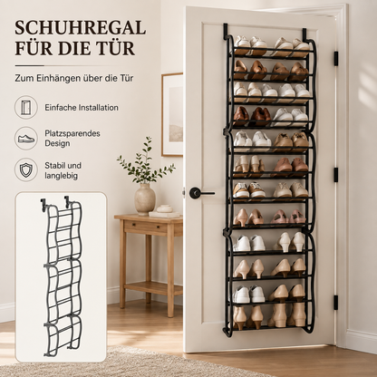 Über-Tür Schuhregal ohne Bohren | TidyDoor™