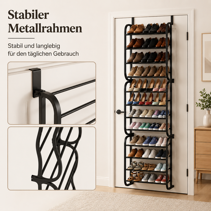 Über-Tür Schuhregal ohne Bohren | TidyDoor™