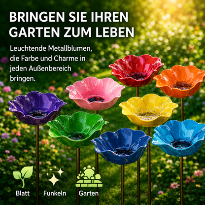 50% RABATT | CraftBlossom™ – Handgefertigte Metallblume & Vogeltränke für den Garten