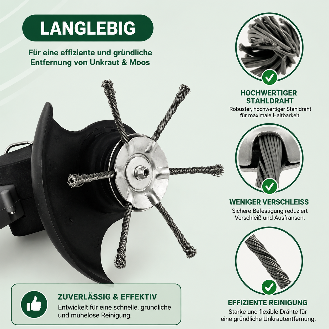 CutForge™ Trimmer-Ersatzkopf aus Stahldraht