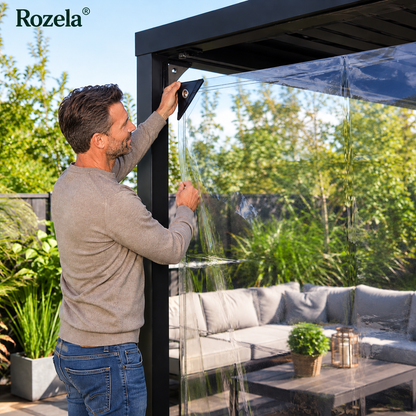 Transparente PVC Plane wasserdicht mit Ösen für Außenbereiche