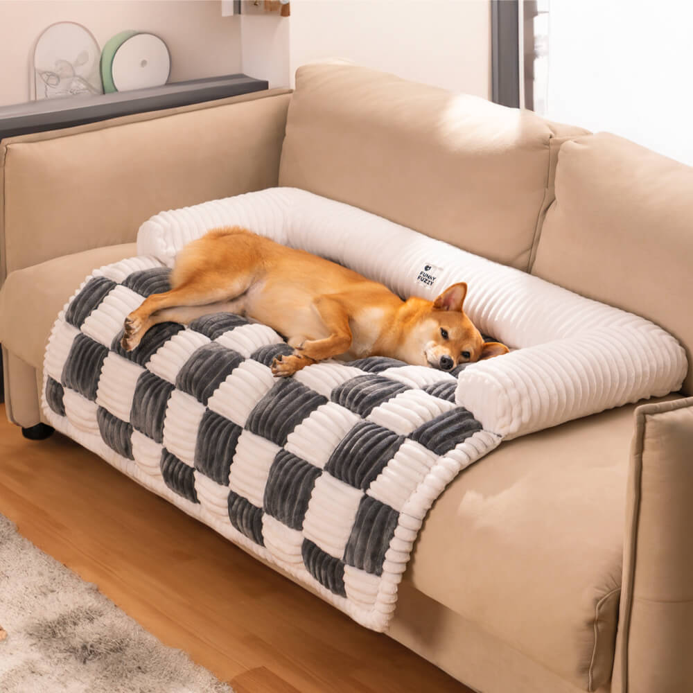 ComfyPet™ Premium SofaSchutz – Orthopädisches Kuschelbett & Möbelschutz in Einem