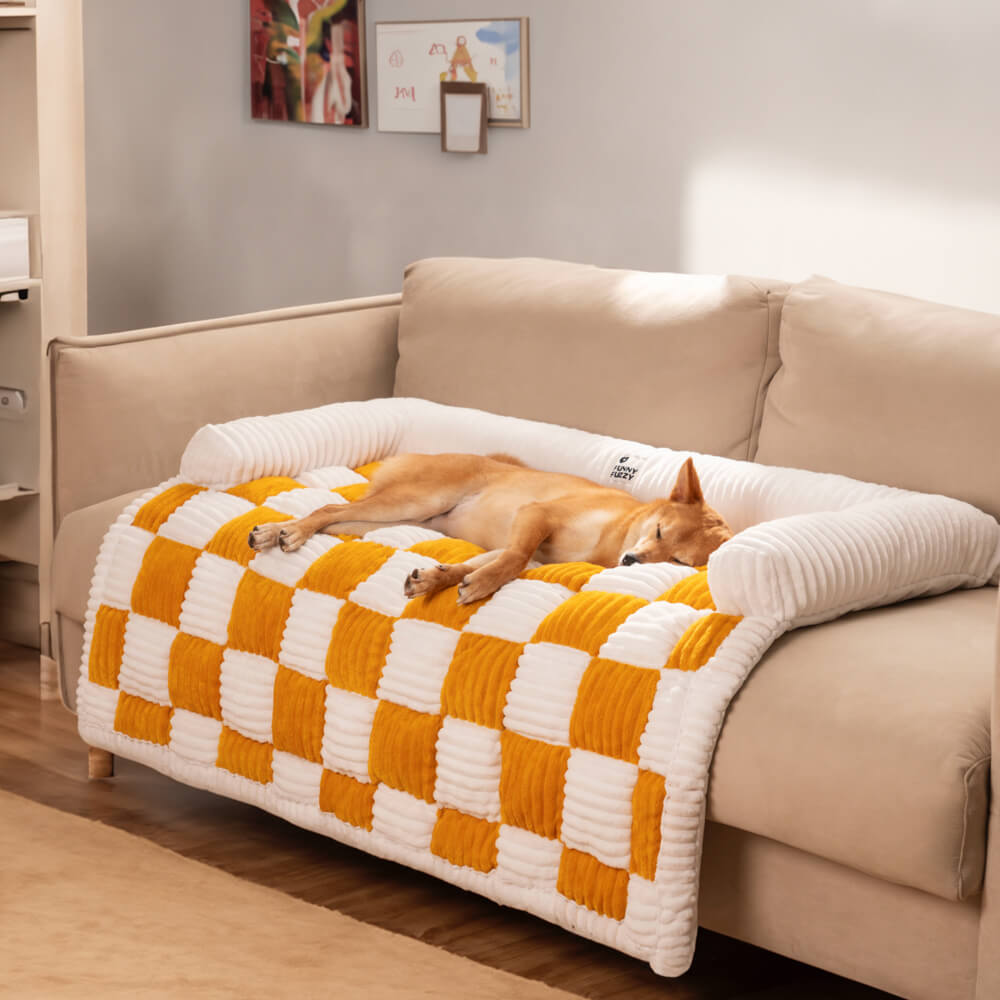 ComfyPet™ Premium SofaSchutz – Orthopädisches Kuschelbett & Möbelschutz in Einem