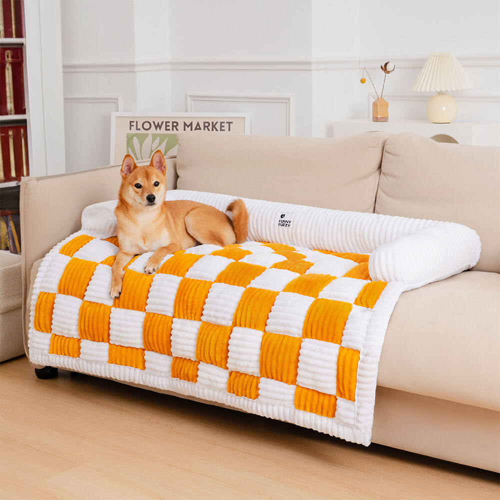ComfyPet™ Premium SofaSchutz – Orthopädisches Kuschelbett & Möbelschutz in Einem