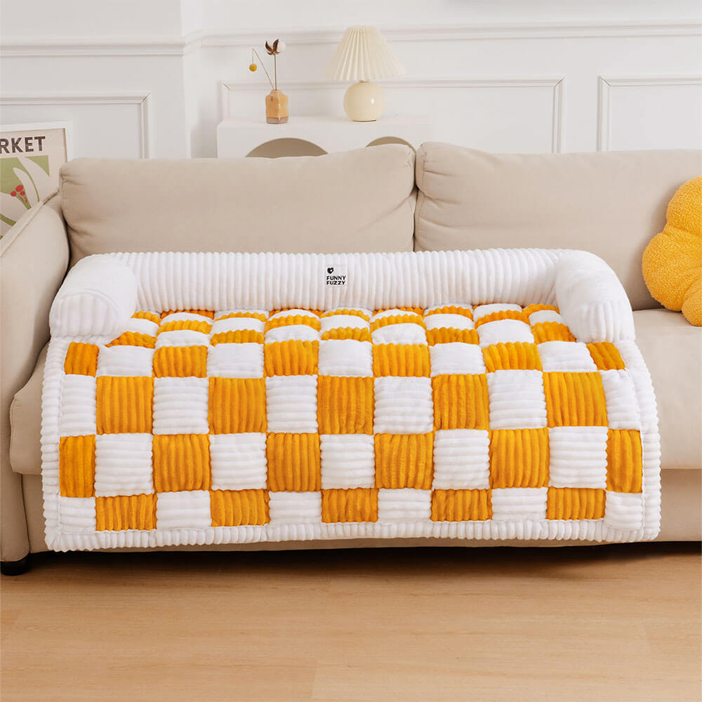 ComfyPet™ Premium SofaSchutz – Orthopädisches Kuschelbett & Möbelschutz in Einem