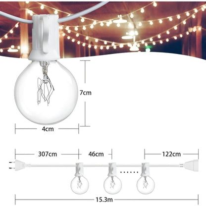FairyFlicker Lichterketten | Luxuriöse Terrassenbeleuchtung mit wasserdichtem Schutz | 50% RABATT