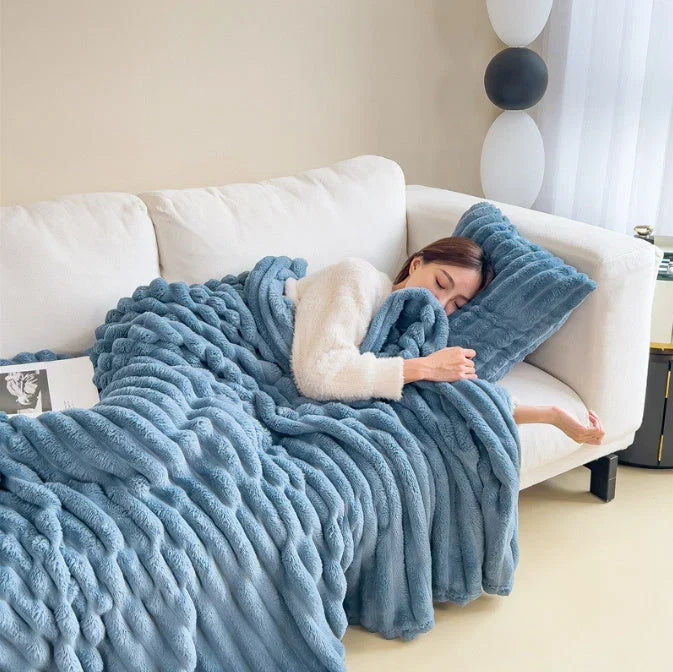 Fleece-Decke in verschiedenen Farben