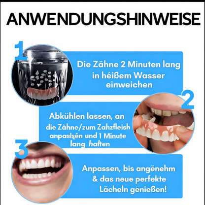 SmileFit™ - Kosmetischer Zahnersatz | Natürliches Aussehen | Einfache Passform & Komfort | Hochwertiges Silikon