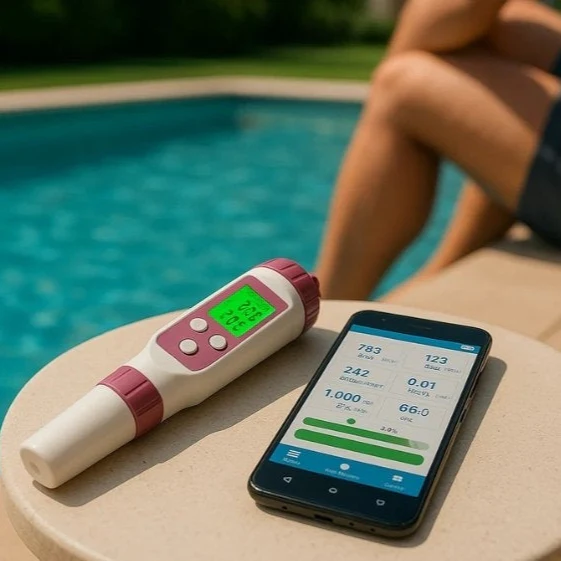 Digitales 7-in-1 Wasserqualitäts-Testgerät mit App