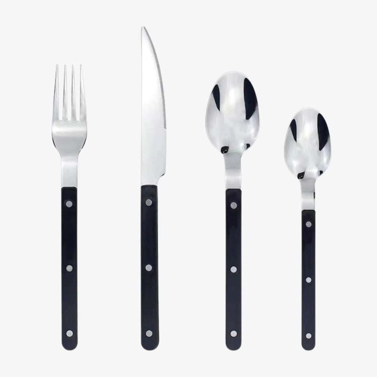 Besteckset schwarz