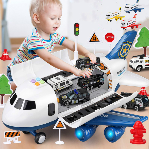 Flugzeug Spielset mit Fahrzeugen und Zubehör ab 3 Jahren