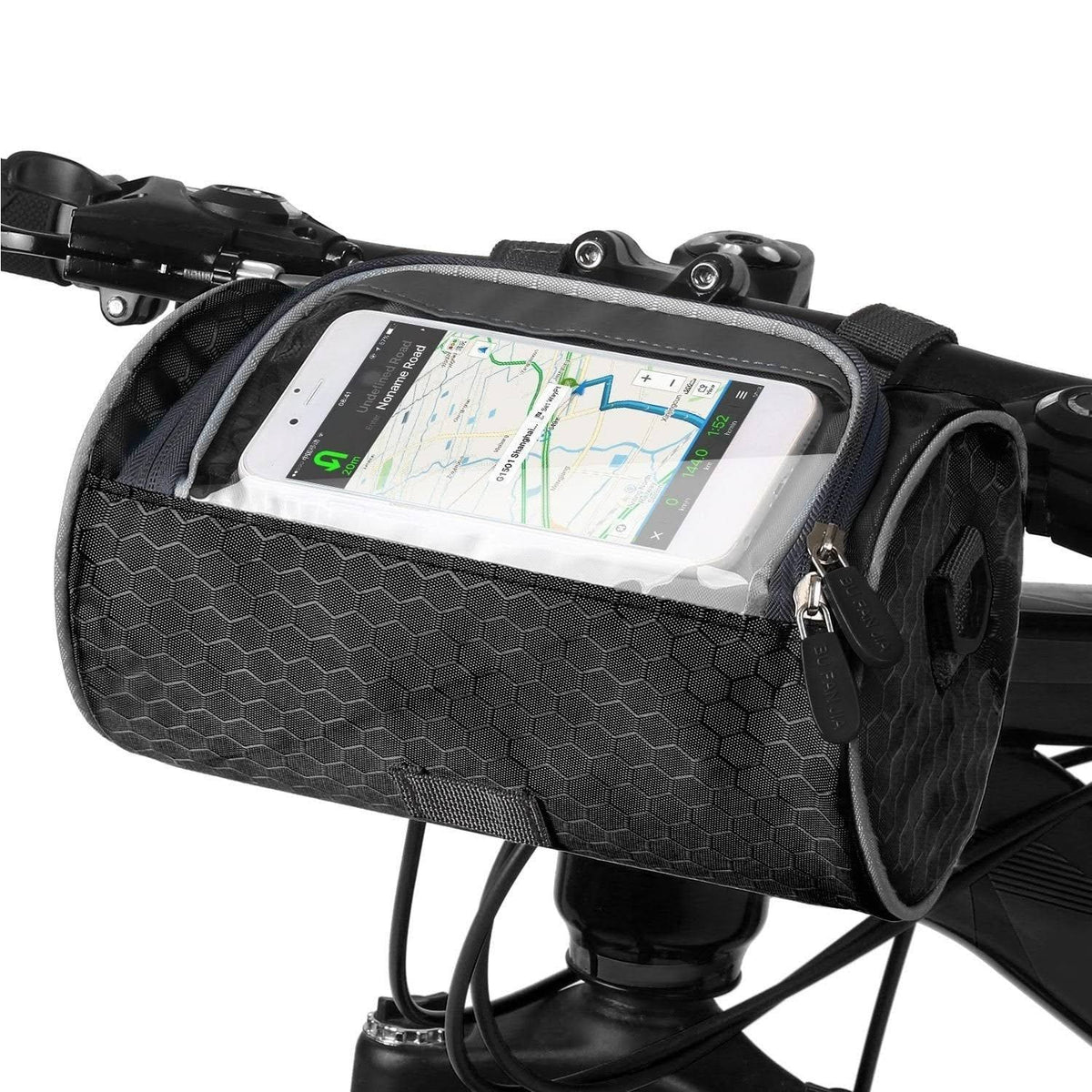 Fahrradlenkertasche | Touchscreen-Handyfenster & wasserdicht | Kompakt