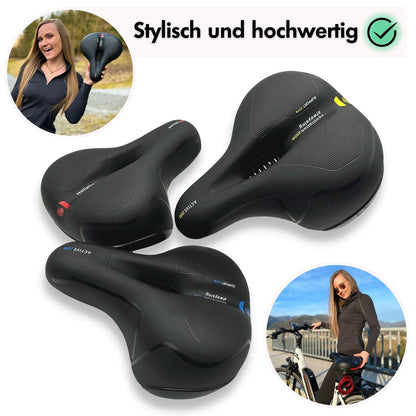 Fahrradsattel ergonomisch mit Memory-Schaum und Gel-Polsterung