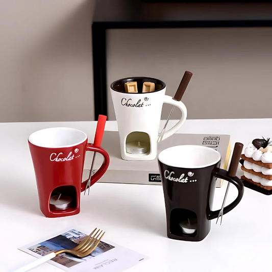 ChocoMelt Fondue-Tassen in drei Farben