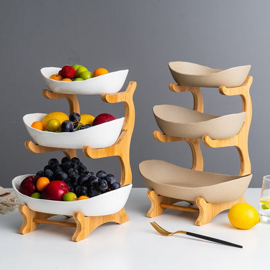 Stapelbarer Obstkorb Servier-Regal