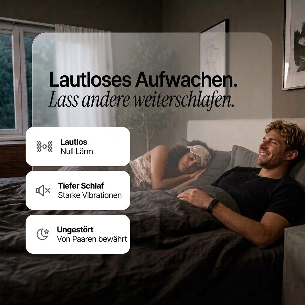 Vibrationswecker Armband lautlos mit USB Aufladung