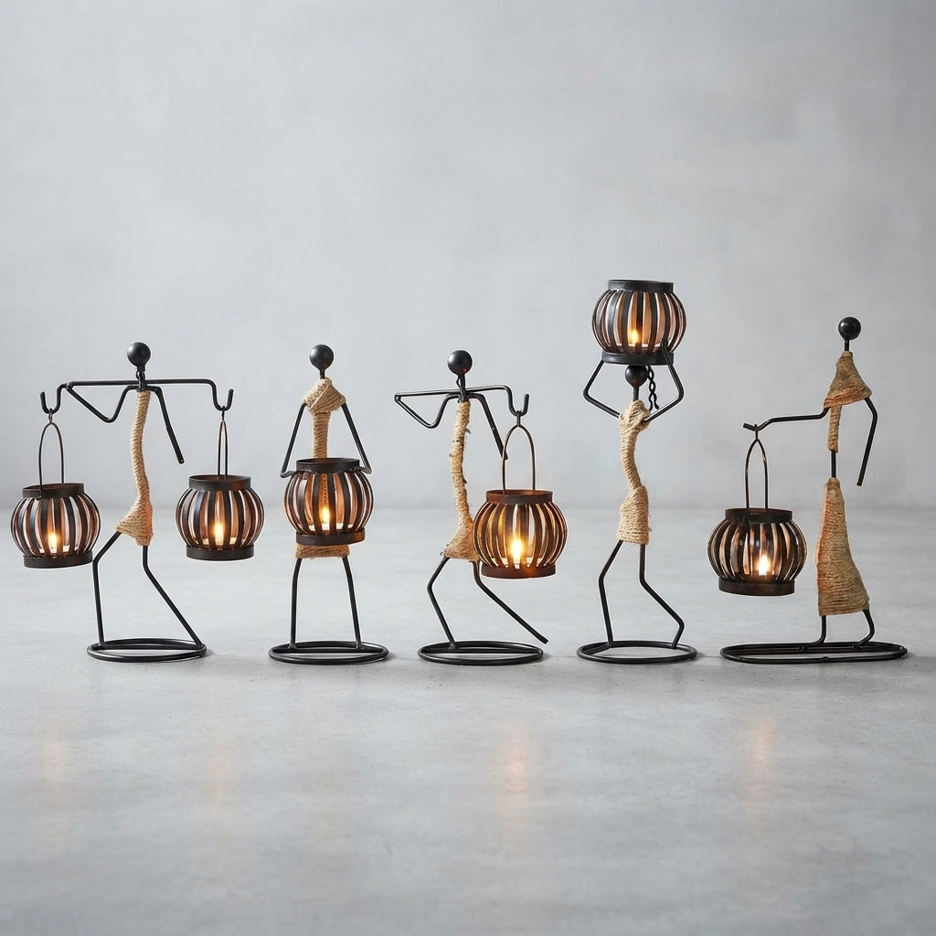 Kerzenständer Figuren Set