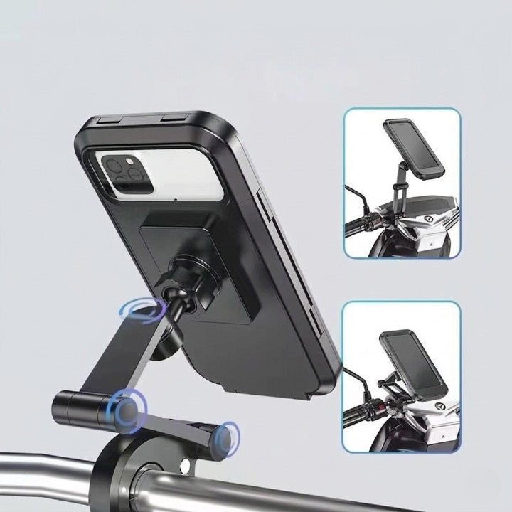 Wasserdichte Fahrrad-Handyhalterung mit Touch-Fenster