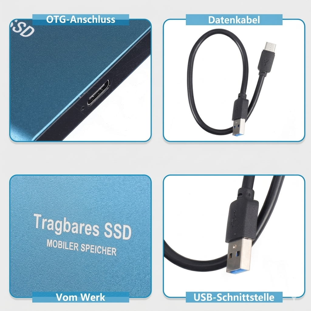Externe SSD 2TB | Ultraschnell & Kompakt