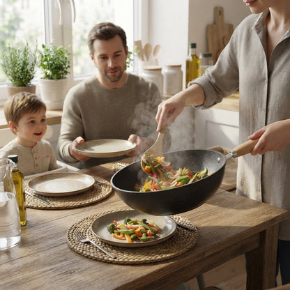Wok-Gericht für die Familie